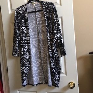 Black and white cardigan!